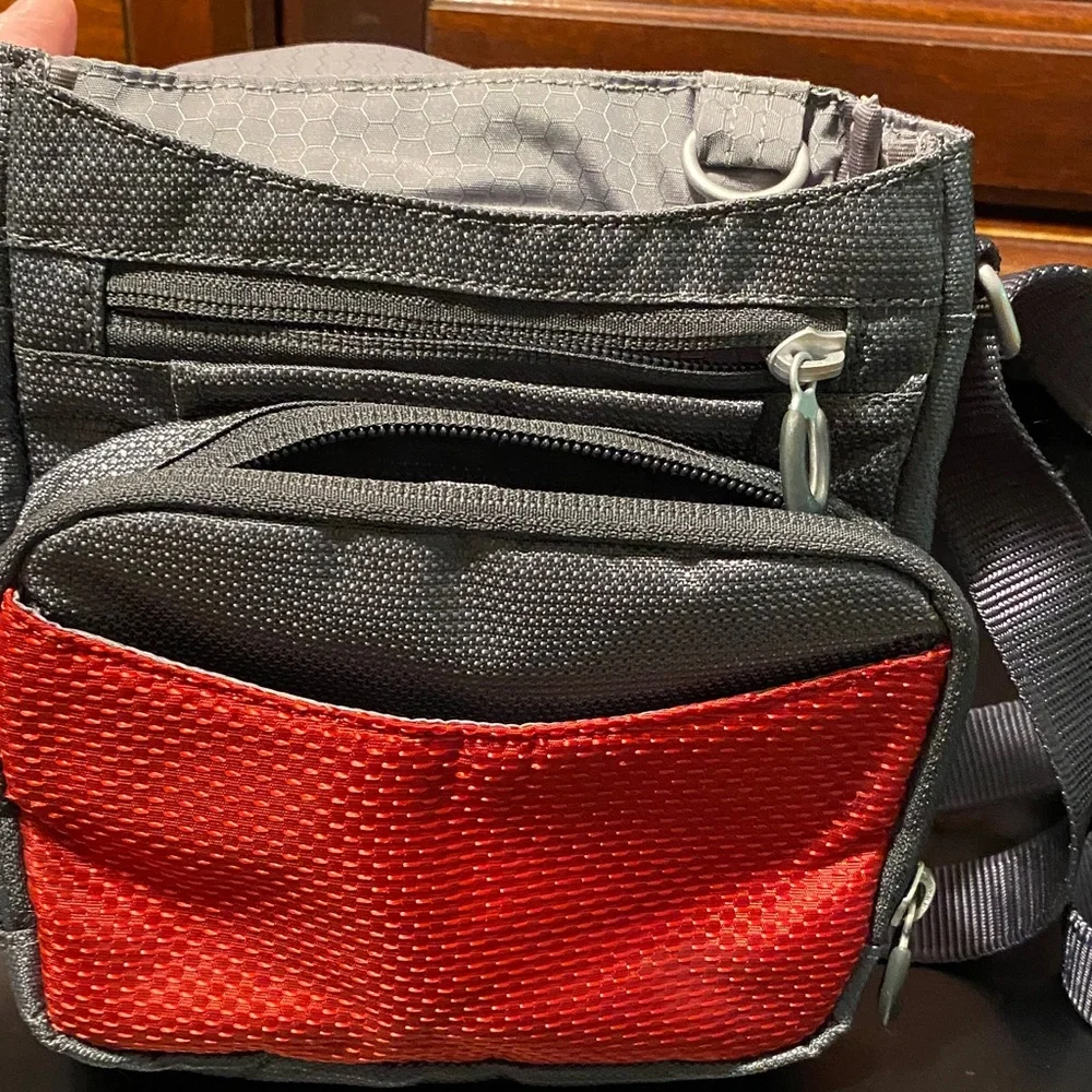 Tumi vintage Men's Red and Gray Messenger Bag